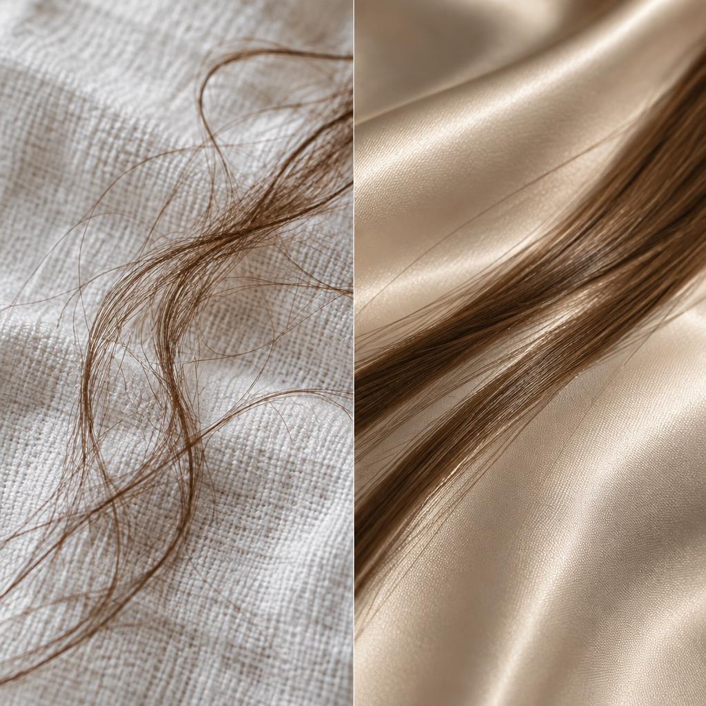 Sur du satin, tes cheveux glissent.
